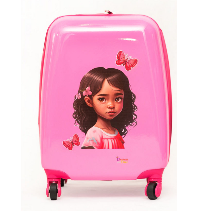 Dutchess and Duke Stella Multicultural Kids’, 16-inch Carry-on, Hardside Upright Luggage- “Personalize Me”