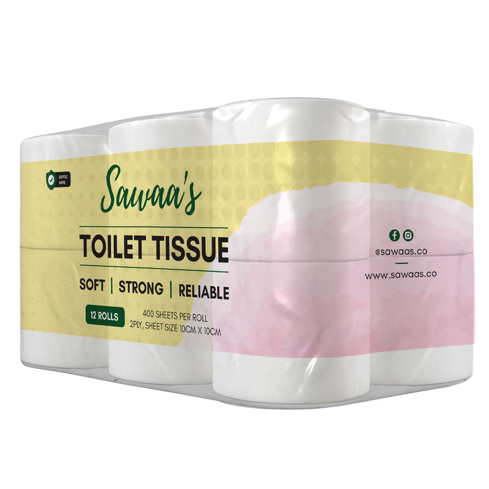 Toilet Tissue, 48 Rolls (12/pack) - Sawaa's