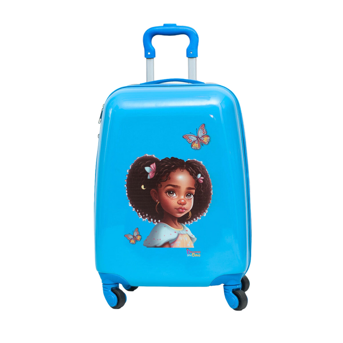 Dutchess and Duke Mariah Multicultural Kids’, 16-inch Carry-on, Hardside Upright Luggage- “Personalize Me”