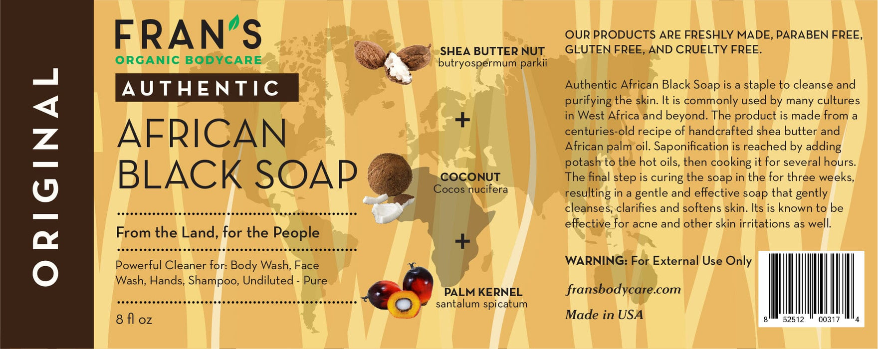Liquid African Black Soap