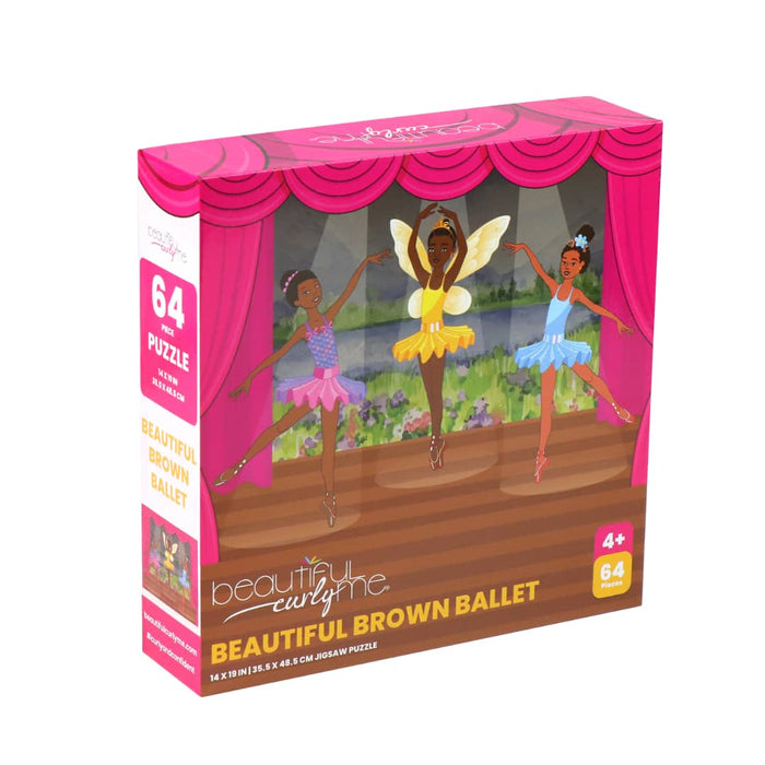 Beautiful Brown Ballet - 64 Piece STEAM Jigsaw Puzzle-Puzzles-Beautiful Curly Me