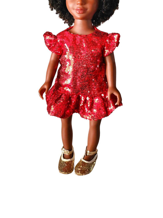 Bella's Radiant Red Dress & Shoe Set - For 18" Dolls