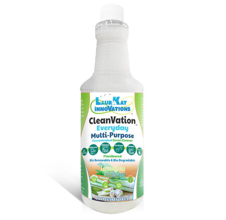 CleanVation Everyday™ 32 fl oz: All Purpose Safer & Effective Concentrated Multi-Surface Cleaner