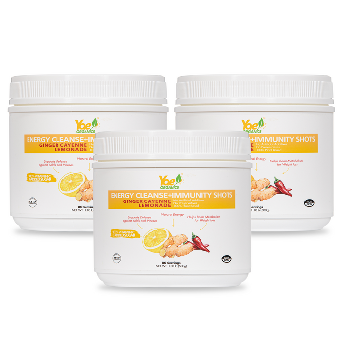 Energy+Weight Loss+Immunity Shots-Organic Ginger Cayenne Lemonade