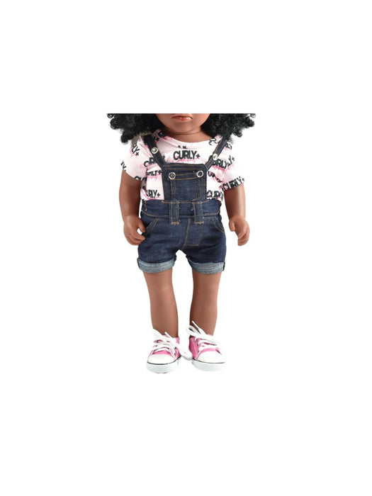 Denim Jumper Set - For 18" Dolls: Outfit Only