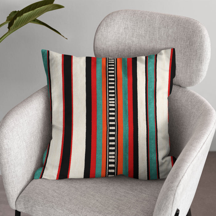AnitaveeTextile African Pillows in Vibrant Colorful Stripes - 3 Sizes