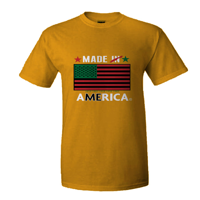 "Made America" Black History Month Design Full Design Tee
