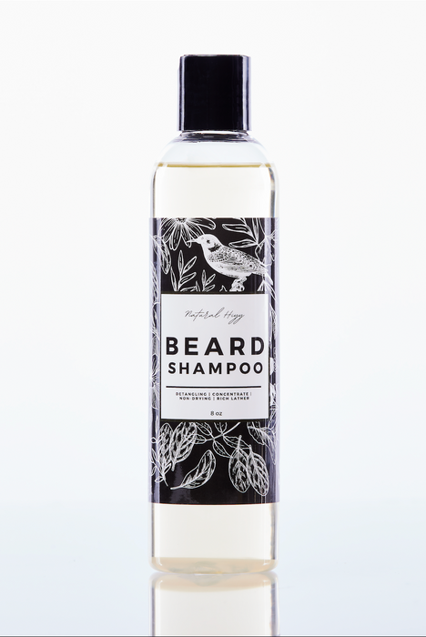 (2 Pack) Men's Beard Shampoo, 8 oz - Natural Hiyy