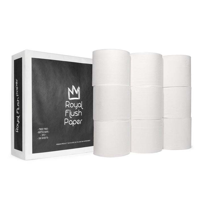 Premium Bamboo Toilet Paper - 27 roll box (3 packs of 9)