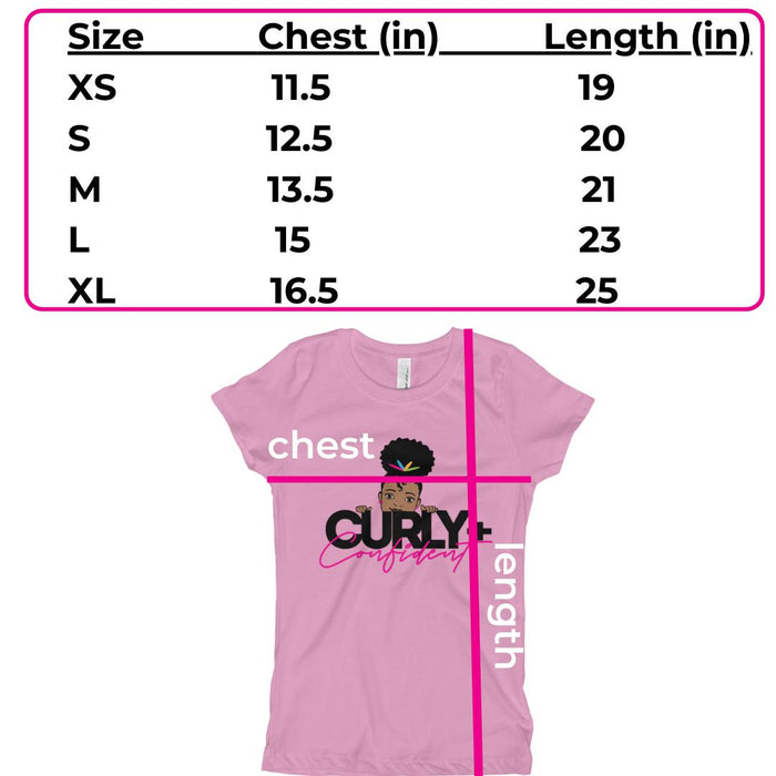 Curly+Confident™: Girls Statement Tees-Tees-Beautiful Curly Me