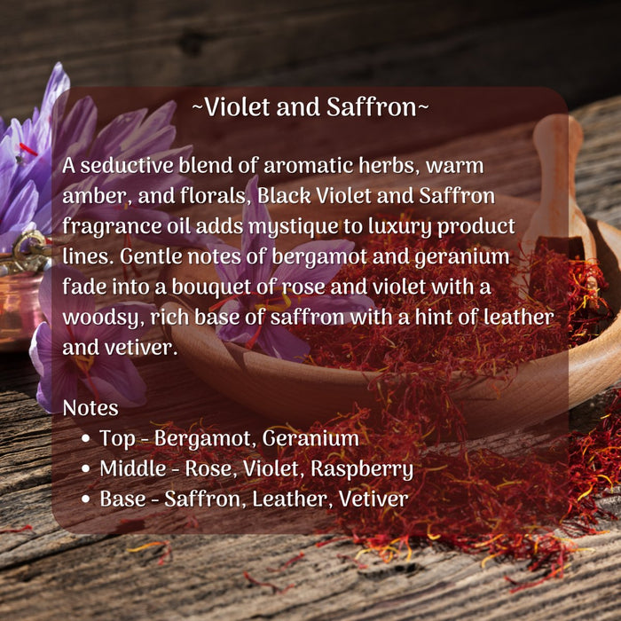 Black Violet and Saffron - Goat Milk Lotion - Sugar Orchid Luxury Essentials