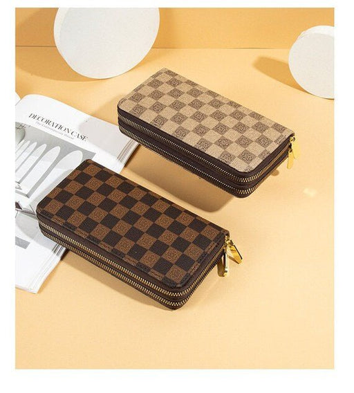 Check & Checkers Wallet - Yaya's Luxe Handbags -