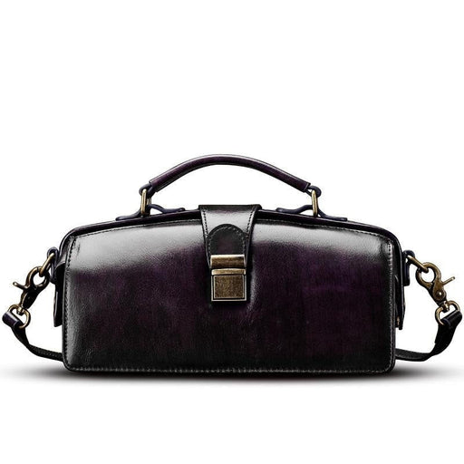 Classy Leather Doctor Bag - Yaya's Luxe Handbags -