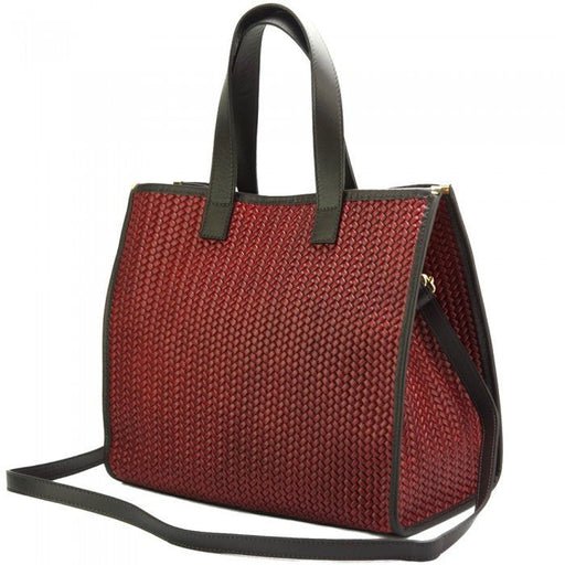 Emily Weave Tote ~ Dark Red - Yaya's Luxe Handbags - Handbags, Wallets & Cases