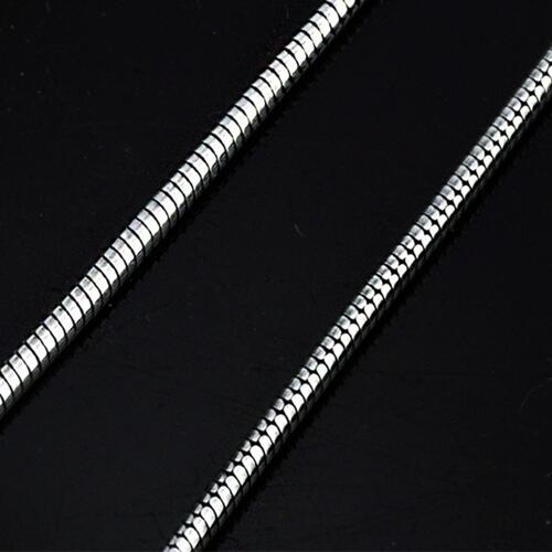 23.6" Snake Chain 925 Sterling Silver Necklace