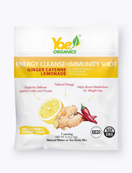 Energy+Weight Loss+Immunity Shots-Organic Ginger Cayenne Lemonade