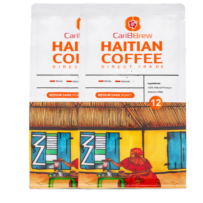 Medium Roast Haitian coffee 2 bags bundle 12 oz