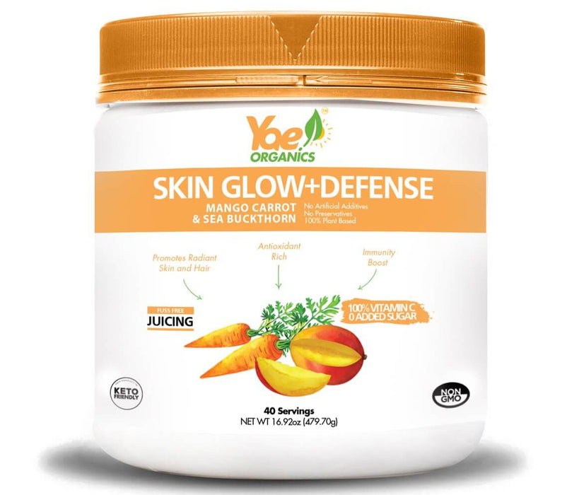 Collagen Booster+ Skin Glow+Defense-Organic Mango Carrot & Sea Buckthorn
