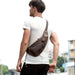 Perfect Leather Chest Pack Men's Leather Sling Bag Chest Bag - Yaya's Luxe Handbags - Handbag & Wallet Accessories