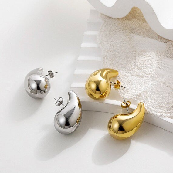 TearDrop Glam Earrings - Yaya's Luxe Handbags -