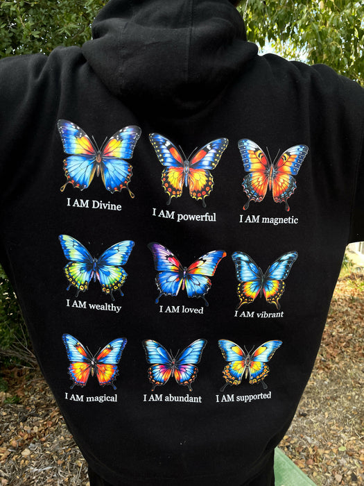 I Am Butterfly Affirmations Hoodie