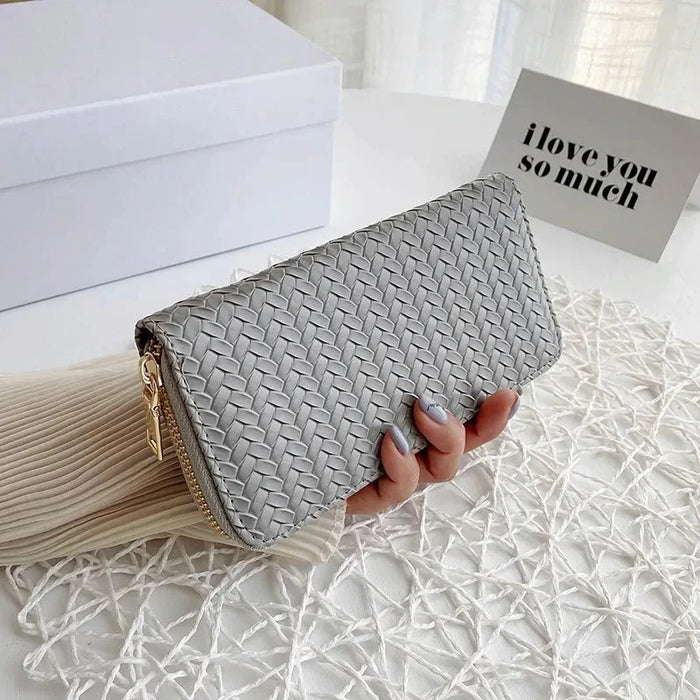 Weaved Designer Wallet - Yaya's Luxe Handbags -
