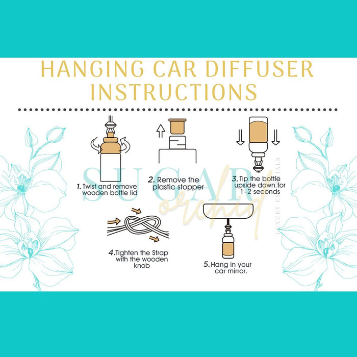 wholesale - Hanging Car Diffuser - Sugar Orchid Luxury Essentials